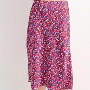 J.crew Gwyneth Slip Skirt in Berry Floral